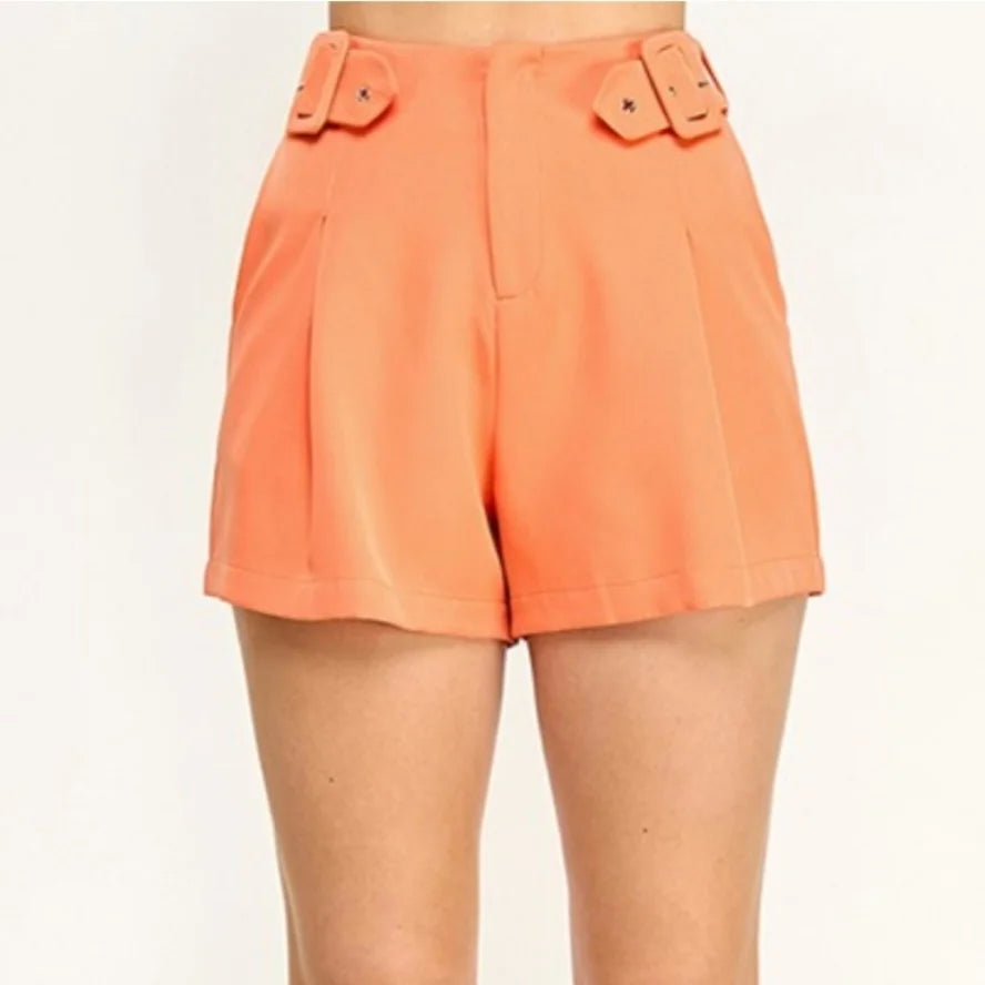Orange Shorts - Casual Bottoms