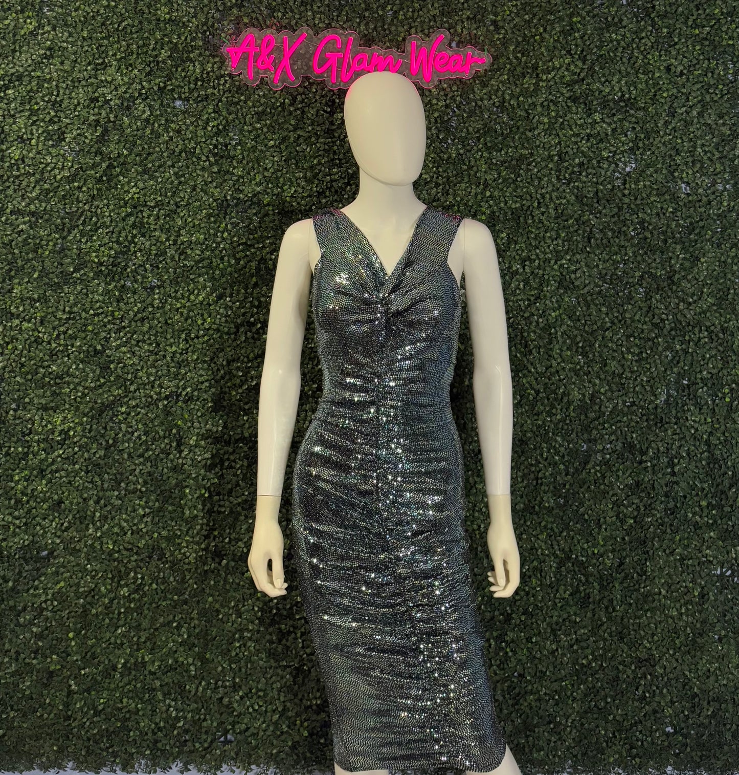 Sequin Knee Length Dress
