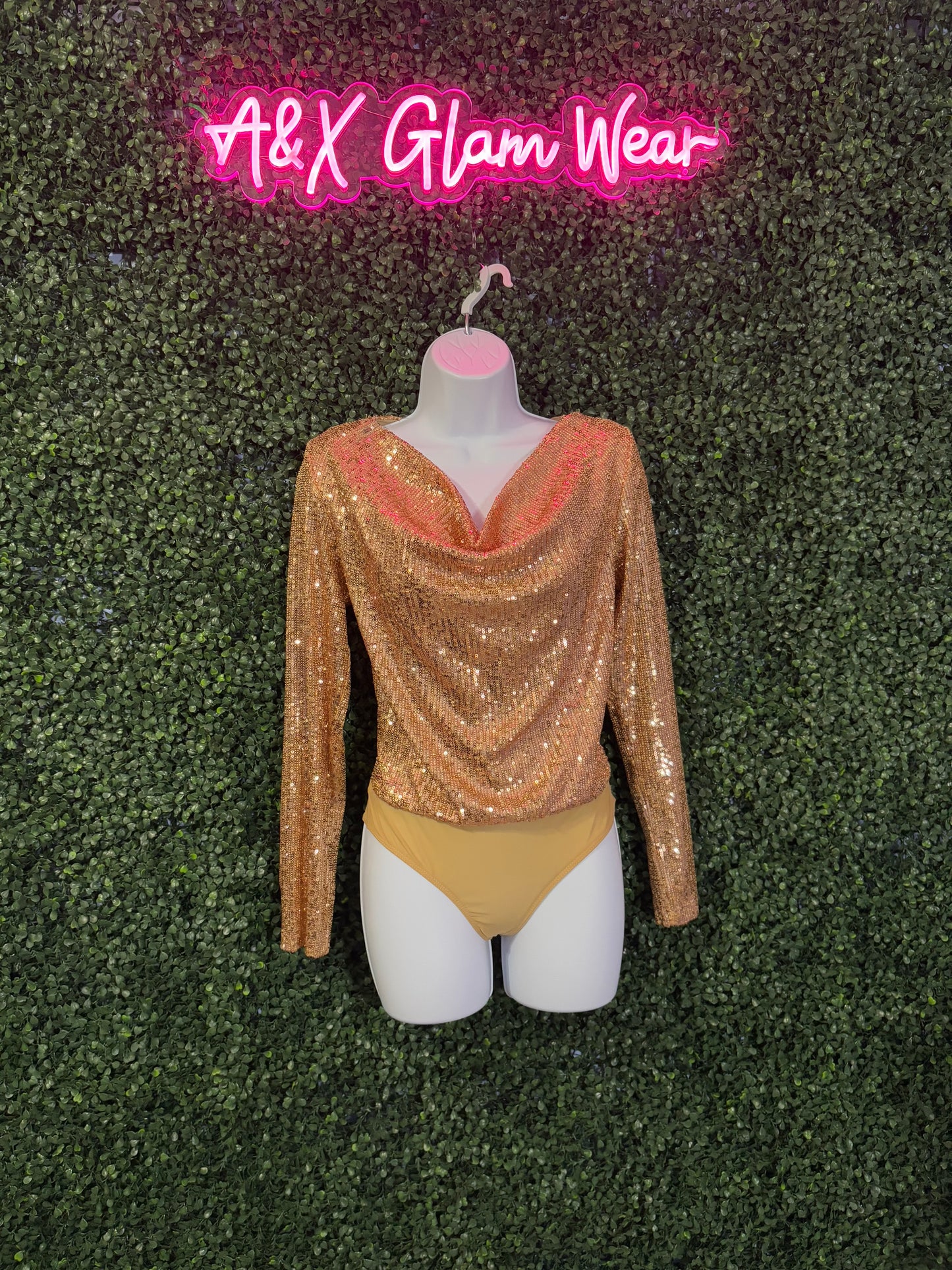 Gold Sequin Bodysuit