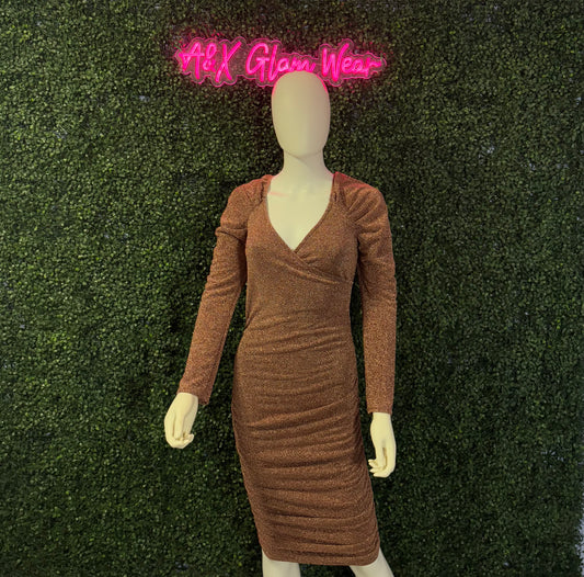 Brown Sequin Dress