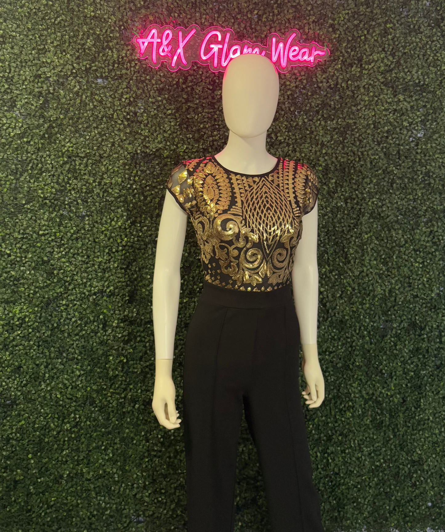 Black and Gold Jumpsuit