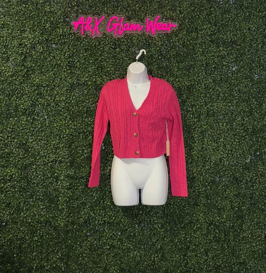 Pink Crop Top Sweater