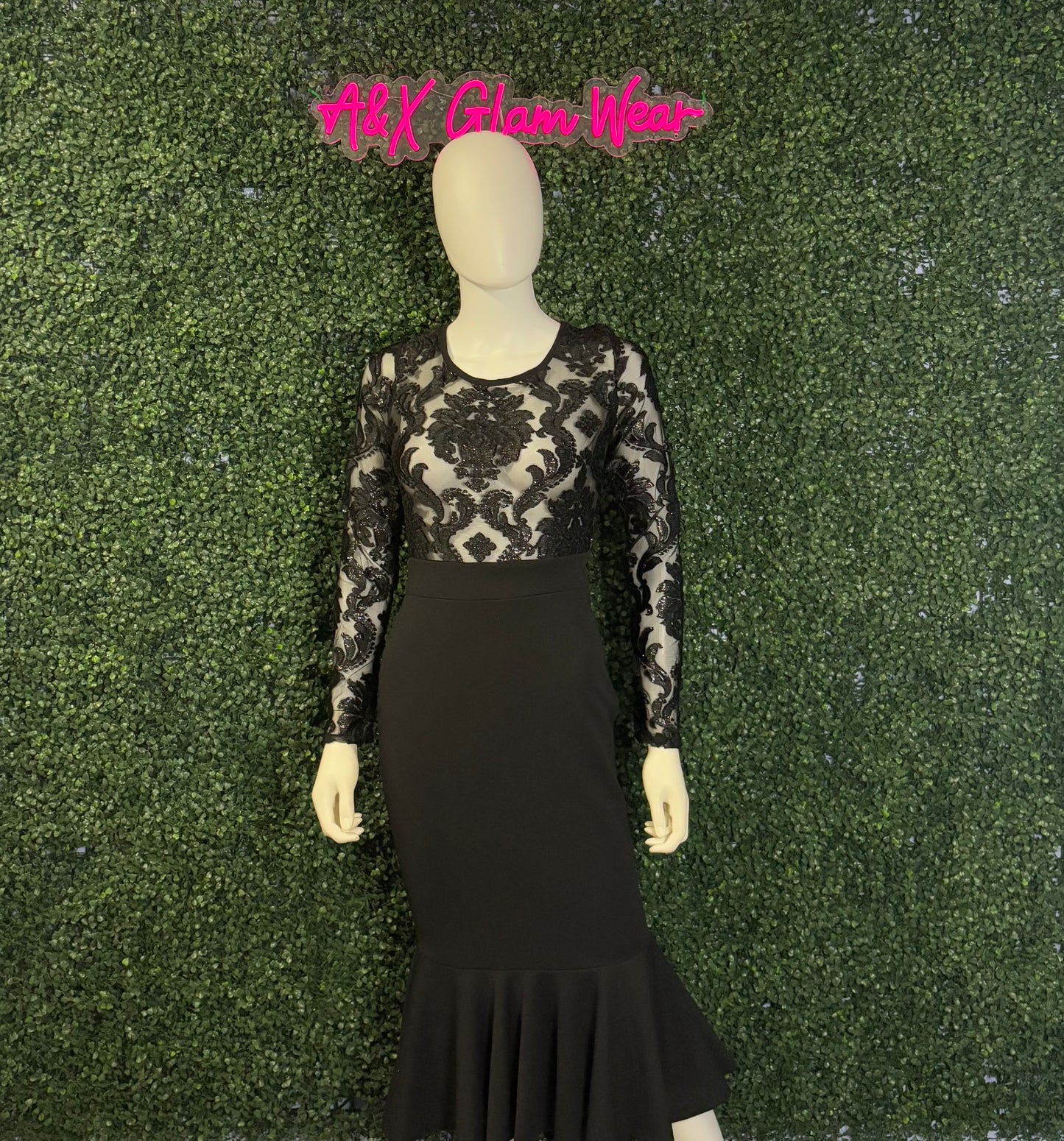 Black Ruffle Dress